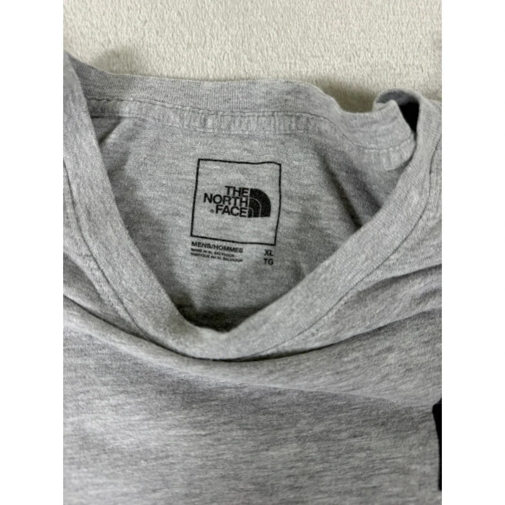 The North Face Men's XL Gray Box Logo Graphic T‎ Shirt Outdoor Streetwear Tee